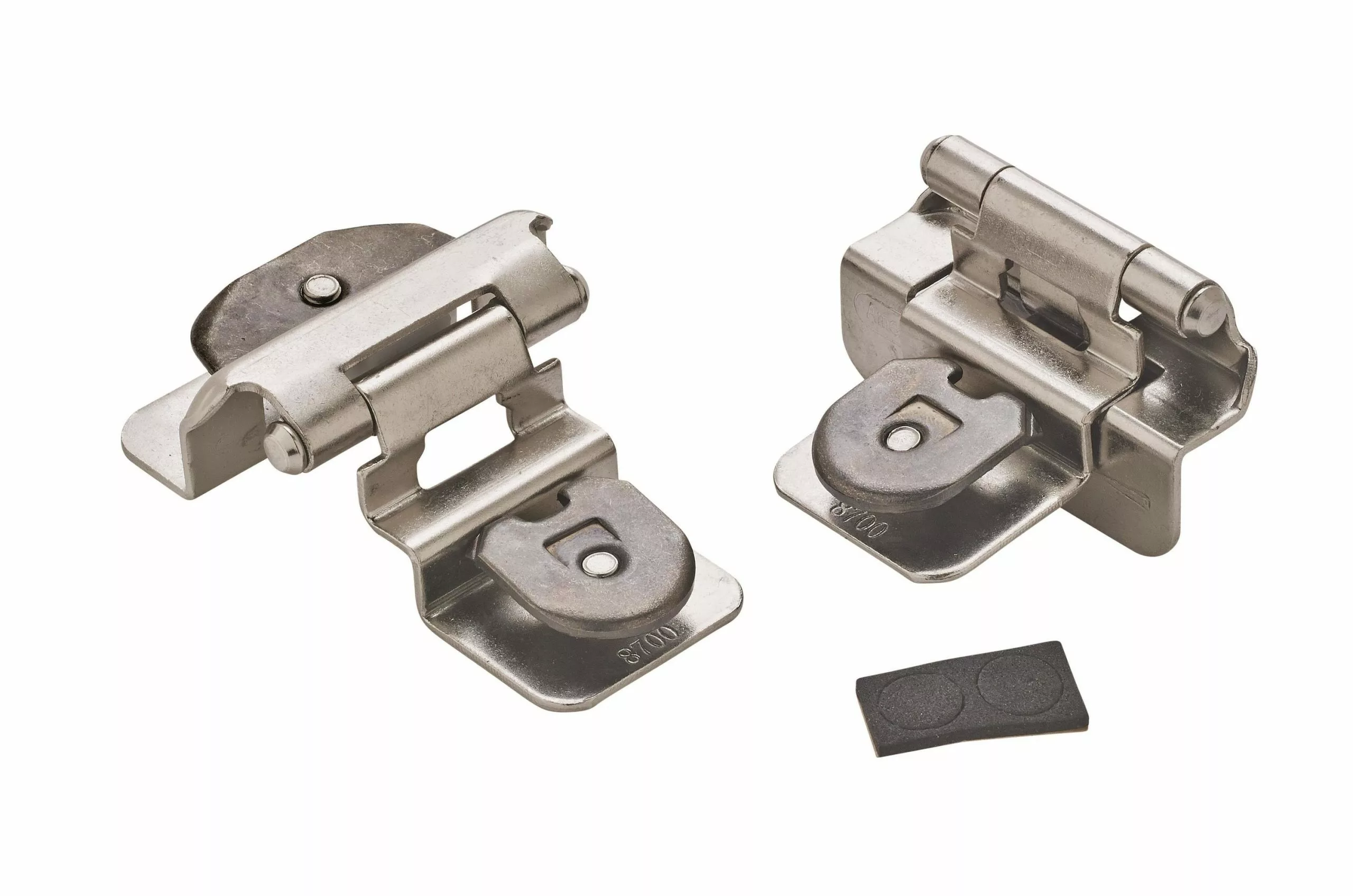 Amerock Cabinet Hinge Satin Nickel 3/8-In 2-Pack Lift-Off Self-Closing 2 Amerock Cabinet Hinge Satin Nickel 3/8-In 2-Pack Lift-Off Self-Closing