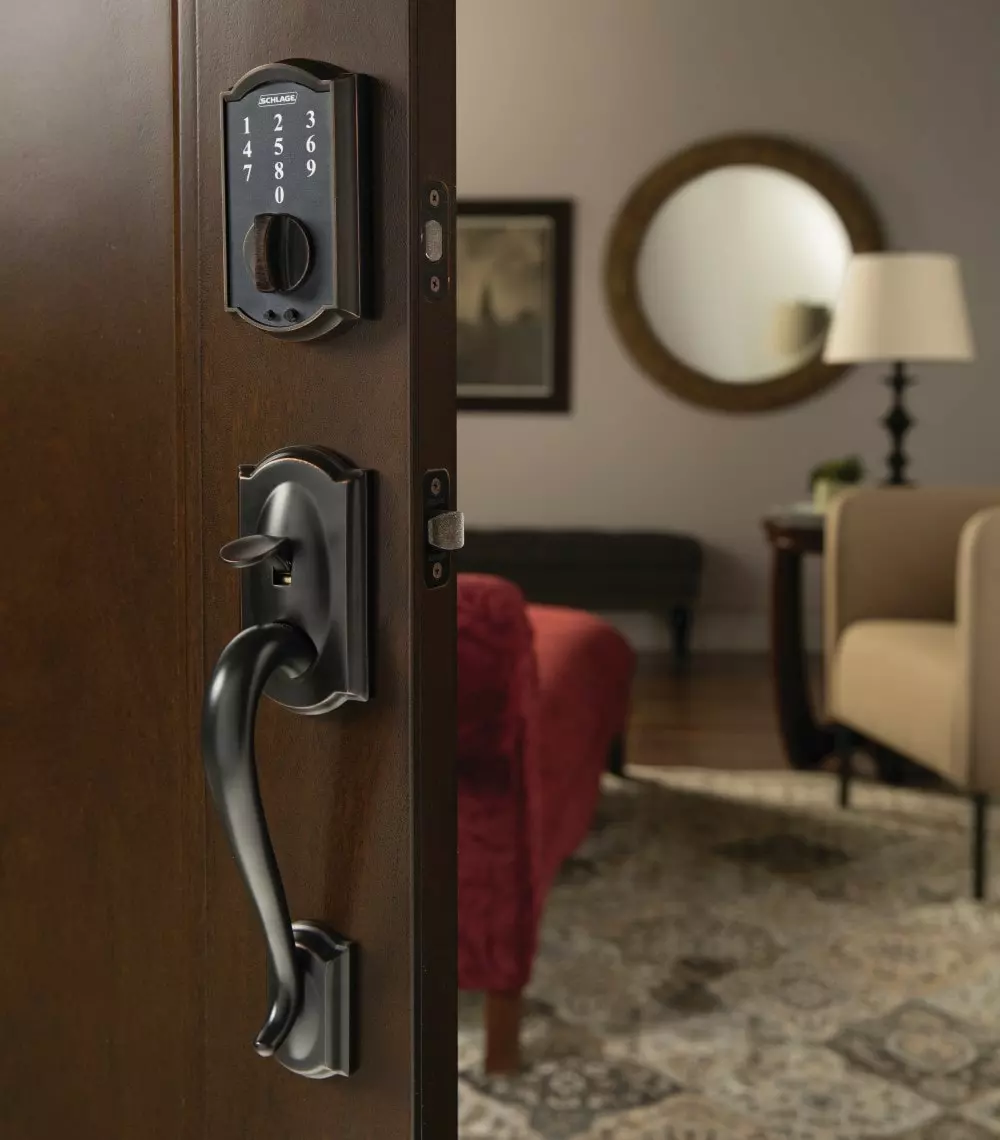 Door Handleset Schlage Camelot Aged Bronze Entry 5 Door Handleset Schlage Camelot Aged Bronze Entry - Image 3