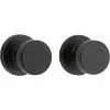 Pismo Matte Door Knob Kwikset Signature Passage No Deadbolt Black -Schlage Trade 09713668