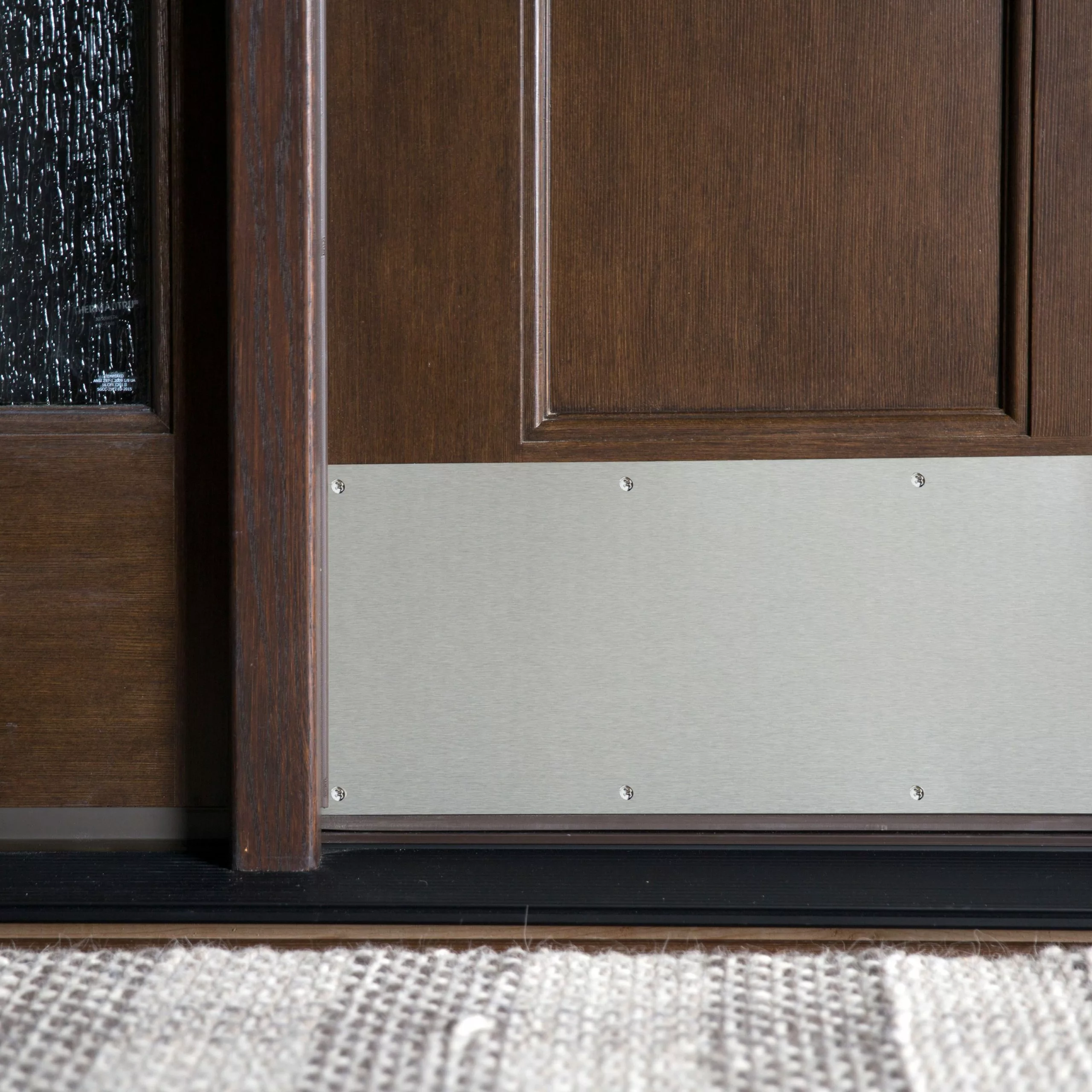 Reliabilt Door Kick Plate Nickel Satin 34-In H 8-In W X 3 Reliabilt Door Kick Plate Nickel Satin 34-In H 8-In W X - Image 3