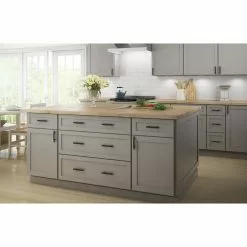 Brainerd Drawer Pull Arch Bar Caroline 3-In Center To Center Matte Black -Schlage Trade 09878144