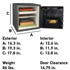 Sentrysafe Safe Lock 1.23-Cu Ft Fire/Water Resistant Residential Floor Wall Combination -Schlage Trade 10192527