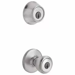 Tylo Pack Door Knob Kwikset Chrome Satin Combo Keyed Entry Single Deadbolt 10 Tylo Pack Door Knob Kwikset Chrome Satin Combo Keyed Entry Single Deadbolt -Schlage Trade 10292103