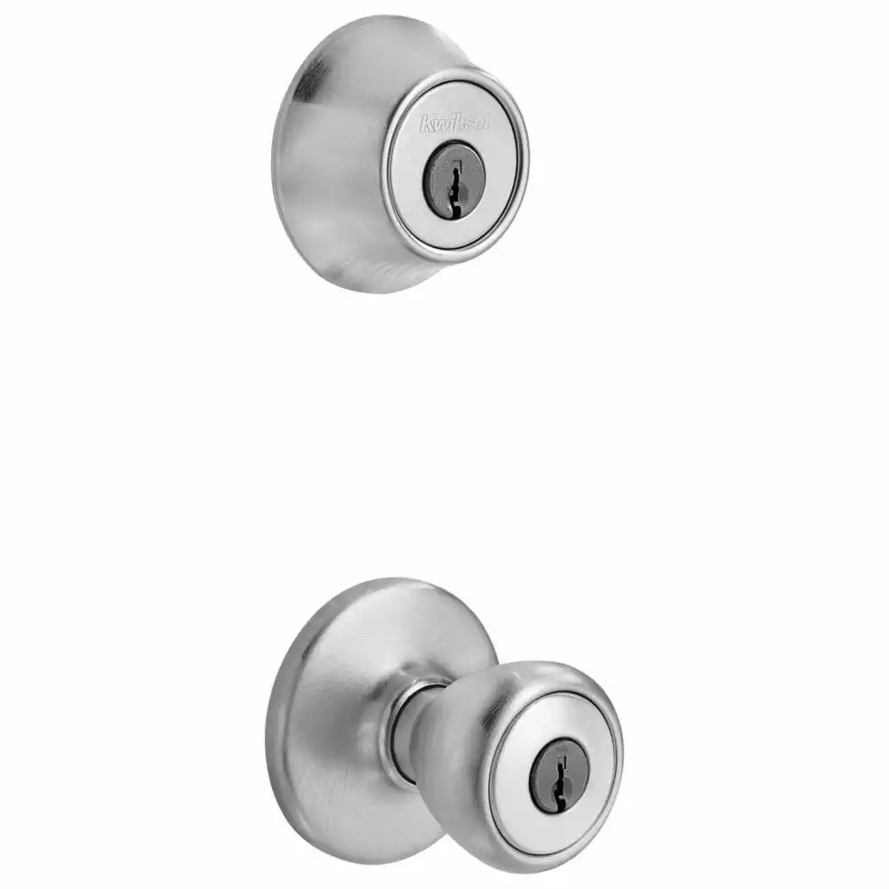 Tylo Pack Door Knob Kwikset Chrome Satin Combo Keyed Entry Single Deadbolt 6 Tylo Pack Door Knob Kwikset Chrome Satin Combo Keyed Entry Single Deadbolt - Image 4