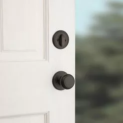Belleview Door Smartkey Kwikset Handleset Bronze Keyed Entry Security Deadbolt Venetian Single-Cylinder -Schlage Trade 10292129