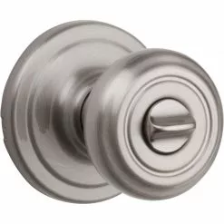 Cameron Satin Door Knob Kwikset Nickel Signature Privacy -Schlage Trade 10292155