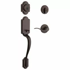 Door Kwikset Smartkey Handleset Tube Bronze Keyed Entry Signature Venetian Single-Cylinder Arlington Deadbolt 13 Door Kwikset Smartkey Handleset Tube Bronze Keyed Entry Signature Venetian Single-Cylinder Arlington Deadbolt -Schlage Trade 10292299