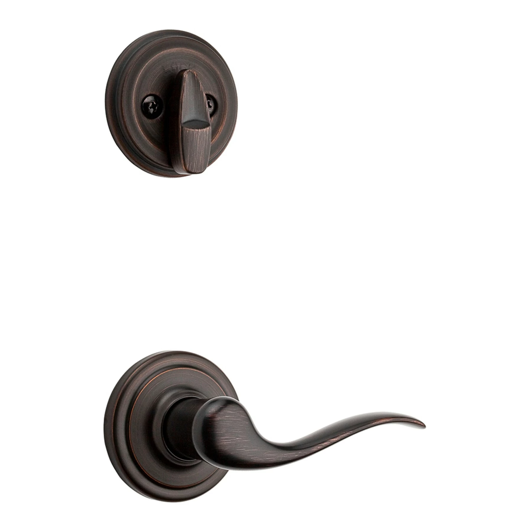 Door Kwikset Smartkey Handleset Tube Bronze Keyed Entry Signature Venetian Single-Cylinder Arlington Deadbolt 8 Door Kwikset Smartkey Handleset Tube Bronze Keyed Entry Signature Venetian Single-Cylinder Arlington Deadbolt - Image 6