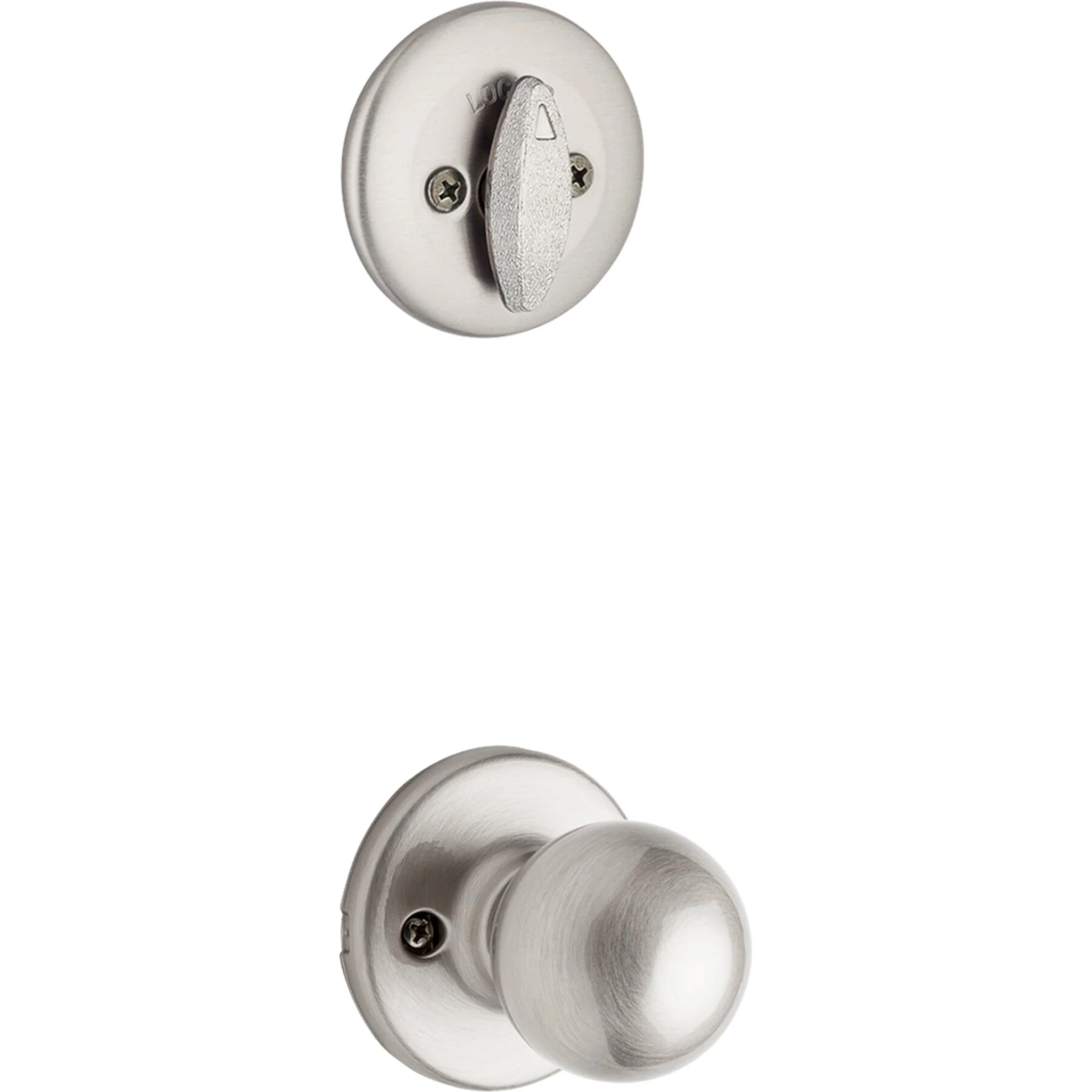 Door Kwikset Smartkey Handleset Nickel Dakota Satin Keyed Entry Deadbolt Single-Cylinder 7 Door Kwikset Smartkey Handleset Nickel Dakota Satin Keyed Entry Deadbolt Single-Cylinder - Image 5