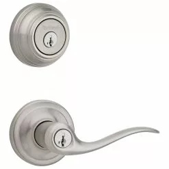 Tustin Pack Door Smartkey Kwikset Handle Deadbolt Nickel Satin Combo Universal Signature Single-Cylinder Keyed Entry 10 Tustin Pack Door Smartkey Kwikset Handle Deadbolt Nickel Satin Combo Universal Signature Single-Cylinder Keyed Entry -Schlage Trade 10292383