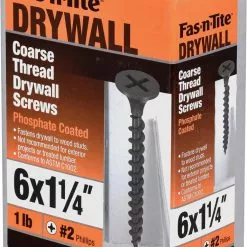 Fas-N-Tite Screw X (1-Lb) #6 1-1/4-In Drywall Bugle Coarse Thread -Schlage Trade 10409288