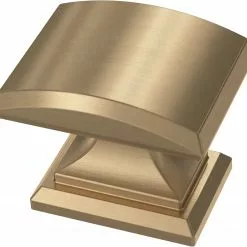 Brainerd Cabinet Knob Bronze 1.25-In Rectangular Architectural Champagne