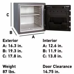 Sentrysafe Safe 1.23-Cu Ft Wall Residential Electronic/Keypad Floor -Schlage Trade 10474745