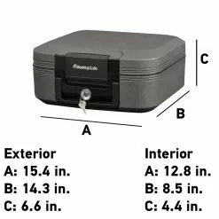 Sentrysafe Chest Safe 0.28-Cu Ft Keyed Waterproof Fire Resistant 11 Sentrysafe Chest Safe 0.28-Cu Ft Keyed Waterproof Fire Resistant -Schlage Trade 10474780