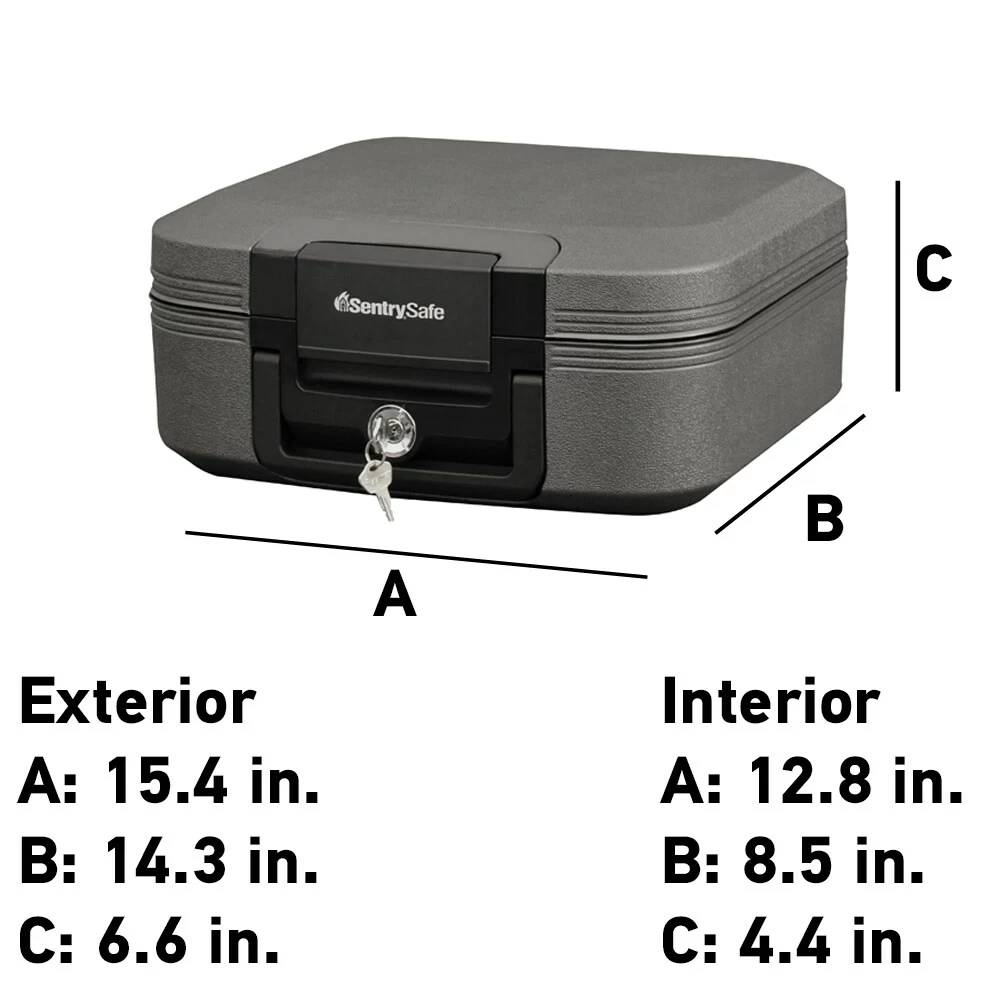 Sentrysafe Chest Safe 0.28-Cu Ft Keyed Waterproof Fire Resistant 7 Sentrysafe Chest Safe 0.28-Cu Ft Keyed Waterproof Fire Resistant - Image 5