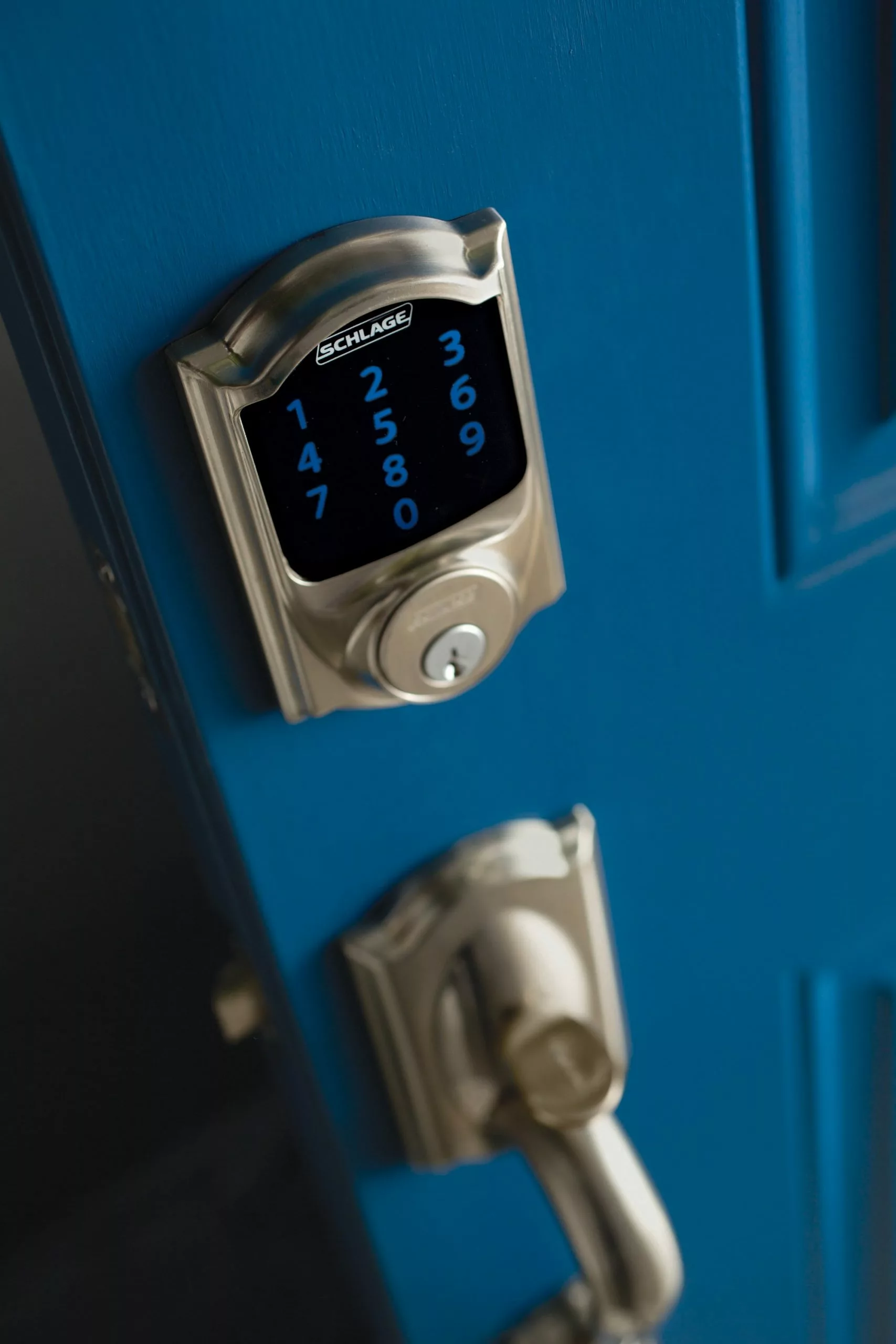 Schlage Door Keypad Lock Deadbolt Nickel Satin 1-Cylinder Single-Cylinder Z-Wave Built-In Electronic Connect Lighted Touchscreen Camelot 4 Schlage Door Keypad Lock Deadbolt Nickel Satin 1-Cylinder Single-Cylinder Z-Wave Built-In Electronic Connect Lighted Touchscreen Camelot - Image 2