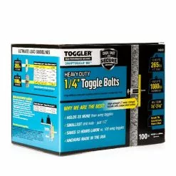 Toggler Anchor Toggle Bolt 1/4-In Dia 100-Pack Length Drywall Included) Assorted 8 Toggler Anchor Toggle Bolt 1/4-In Dia 100-Pack Length Drywall Included) Assorted -Schlage Trade 10731865