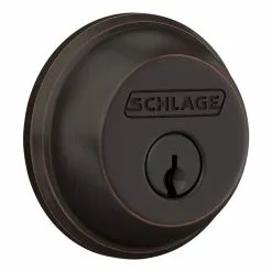 Deadbolt Schlage Bronze Single Cylinder Aged 16 Deadbolt Schlage Bronze Single Cylinder Aged -Schlage Trade 10762110
