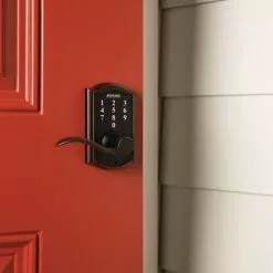 Schlage Door Lock Keypad Handle Bronze Aged Lighted Touch Touchscreen Electronic Camelot 13 Schlage Door Lock Keypad Handle Bronze Aged Lighted Touch Touchscreen Electronic Camelot -Schlage Trade 10762126