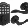 Honeywell Door Keypad Lock Single Cylinder Electronic Lighted Deadbolt Matte Black -Schlage Trade 10800771 scaled