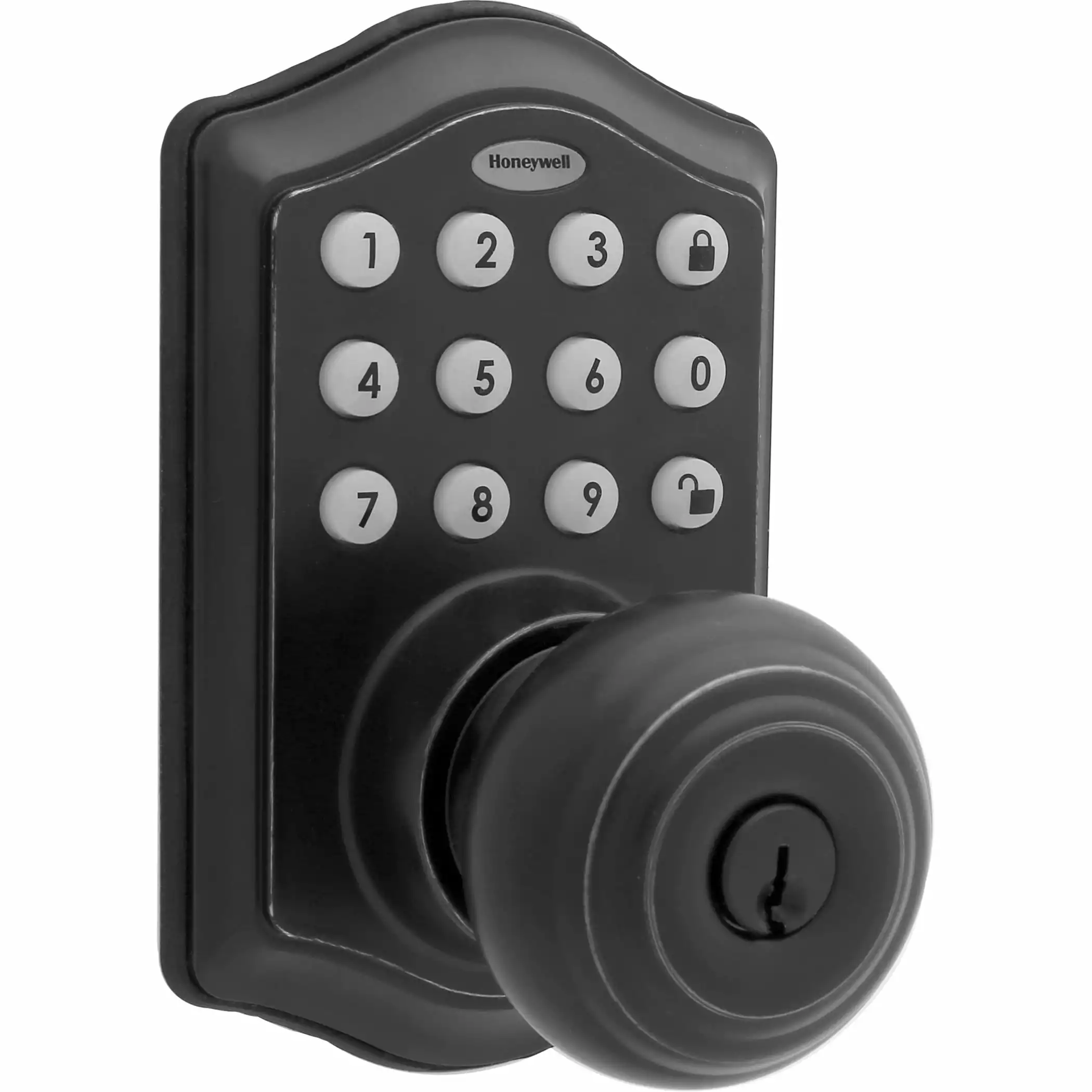 Honeywell Door Keypad Lock Knob Lighted Electronic Matte Black 3 Honeywell Door Keypad Lock Knob Lighted Electronic Matte Black