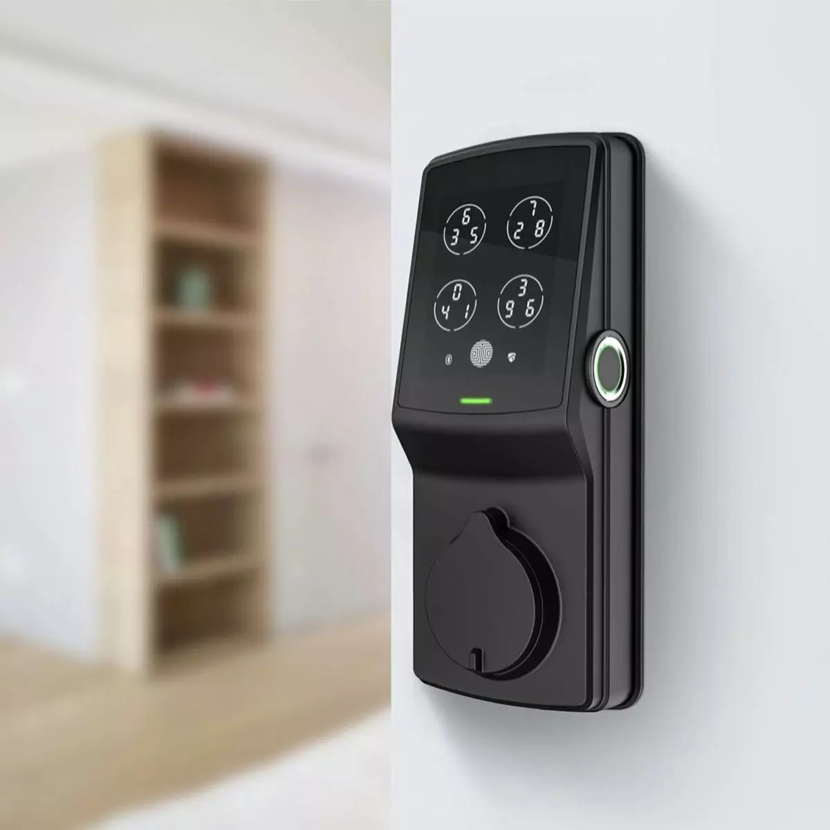 Lockly Door Deadbolt Matte Lock Keypad Touchscreen Deadbolt Secure Plu Single Lock Enabled Secure Plu Electronic Biometric Lighted Wi-Fi Bluetooth Cylinder Black 5 Lockly Door Deadbolt Matte Lock Keypad Touchscreen Deadbolt Secure Plu Single Lock Enabled Secure Plu Electronic Biometric Lighted Wi-Fi Bluetooth Cylinder Black - Image 3