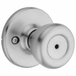 Tylo Door Knob Kwikset Chrome Satin Privacy No Deadbolt -Schlage Trade 11002494