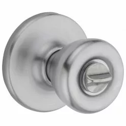 Tylo Door Knob Kwikset Chrome Satin Privacy No Deadbolt -Schlage Trade 11002495