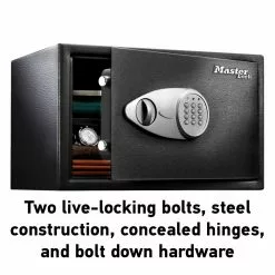 Safe Lock Security 1.25-Cu Ft Residential Electronic/Keypad Floor Wall Master -Schlage Trade 11040143