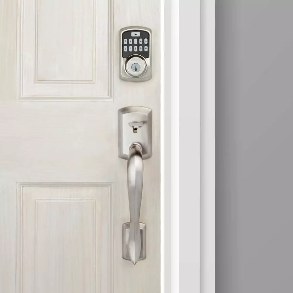 Door Keypad Kwikset Lock Bluetooth Nickel Aura Satin Electronic Lighted Enabled Deadbolt Single Cylinder 11 Door Keypad Kwikset Lock Bluetooth Nickel Aura Satin Electronic Lighted Enabled Deadbolt Single Cylinder - Image 9