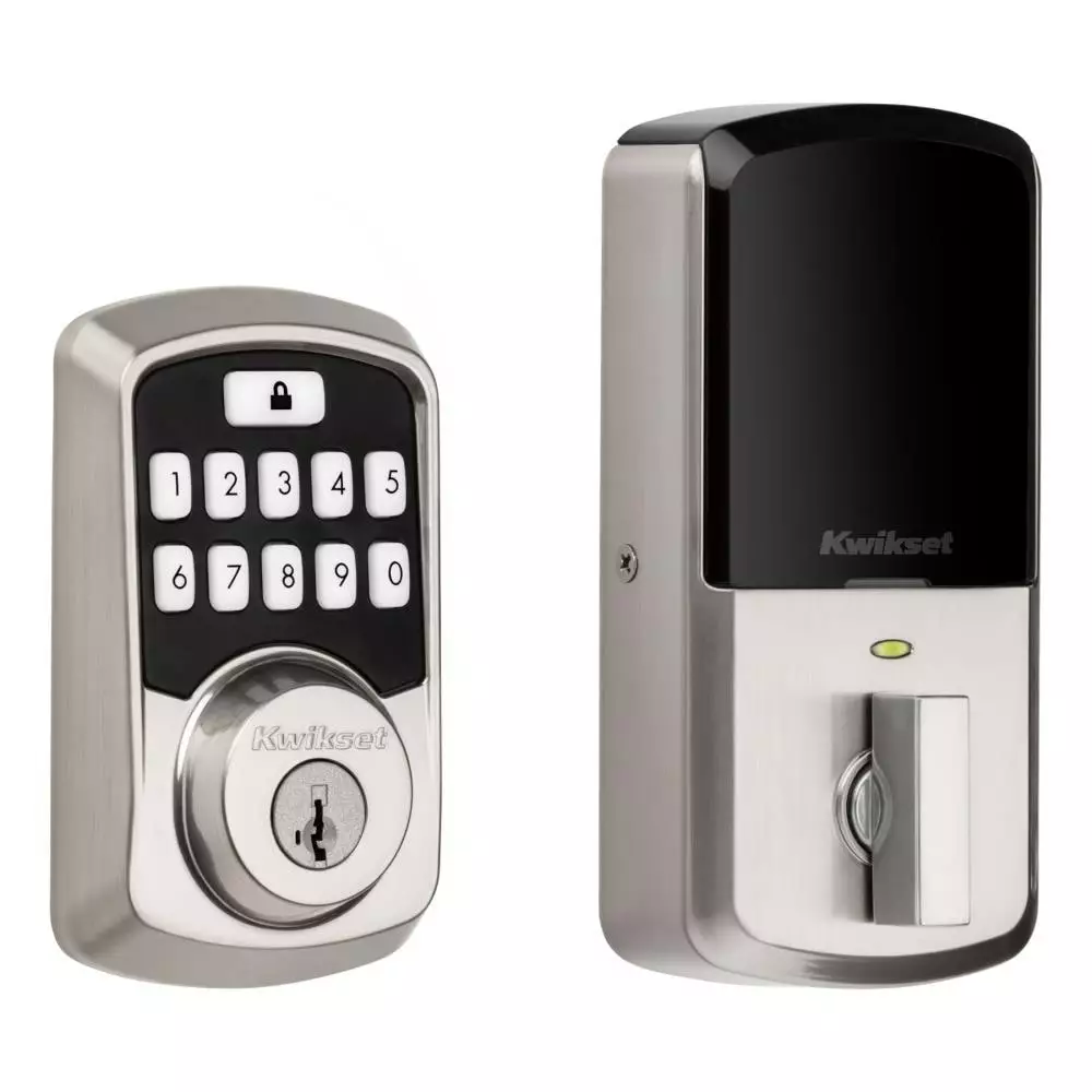 Door Keypad Kwikset Lock Bluetooth Nickel Aura Satin Electronic Lighted Enabled Deadbolt Single Cylinder 3 Door Keypad Kwikset Lock Bluetooth Nickel Aura Satin Electronic Lighted Enabled Deadbolt Single Cylinder