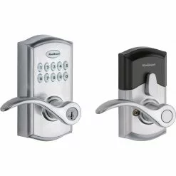Smartcode Door Keypad Kwikset Lock 955 Chrome Satin Lighted Handle Electronic Single Cylinder