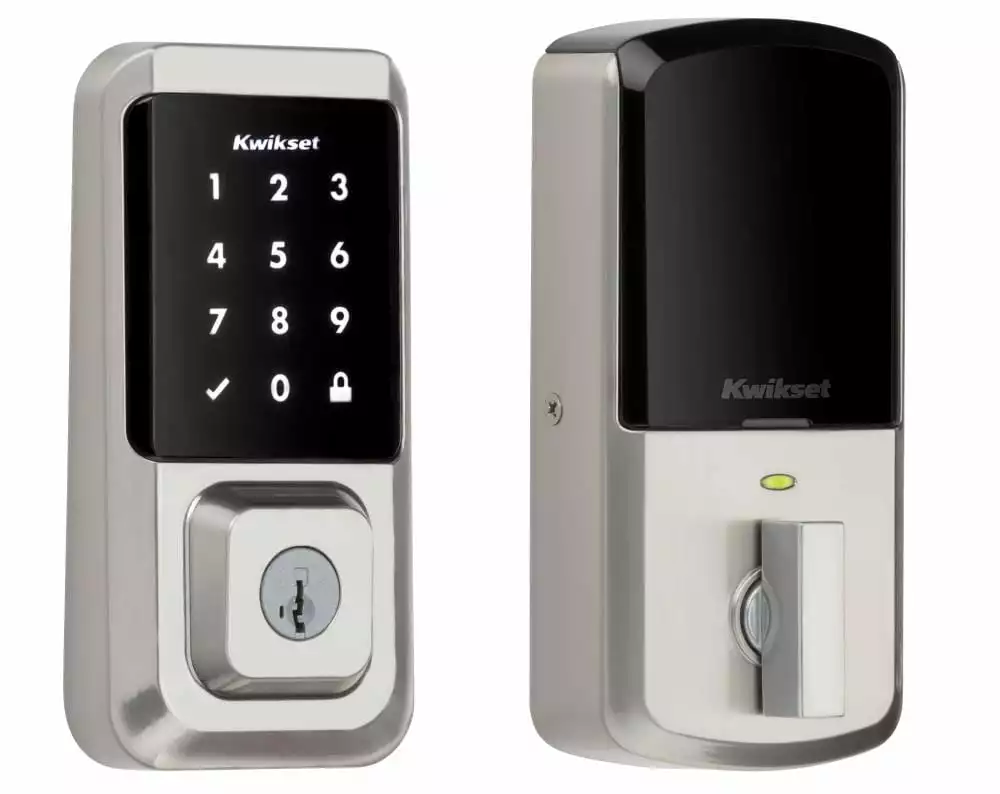 Door Keypad Kwikset Lock Wi-Fi Nickel Halo Satin Single Cylinder Enabled Electronic Lighted Touchscreen Deadbolt 5 Door Keypad Kwikset Lock Wi-Fi Nickel Halo Satin Single Cylinder Enabled Electronic Lighted Touchscreen Deadbolt - Image 3