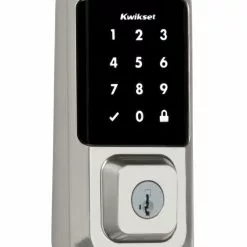 Door Keypad Kwikset Lock Wi-Fi Nickel Halo Satin Single Cylinder Enabled Electronic Lighted Touchscreen Deadbolt 12 Door Keypad Kwikset Lock Wi-Fi Nickel Halo Satin Single Cylinder Enabled Electronic Lighted Touchscreen Deadbolt -Schlage Trade 11625887