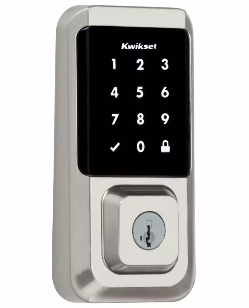 Door Keypad Kwikset Lock Wi-Fi Nickel Halo Satin Single Cylinder Enabled Electronic Lighted Touchscreen Deadbolt 6 Door Keypad Kwikset Lock Wi-Fi Nickel Halo Satin Single Cylinder Enabled Electronic Lighted Touchscreen Deadbolt - Image 4