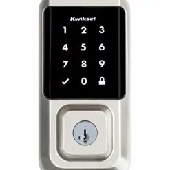 Door Keypad Kwikset Lock Wi-Fi Nickel Halo Satin Single Cylinder Enabled Electronic Lighted Touchscreen Deadbolt 14 Door Keypad Kwikset Lock Wi-Fi Nickel Halo Satin Single Cylinder Enabled Electronic Lighted Touchscreen Deadbolt -Schlage Trade 11625889