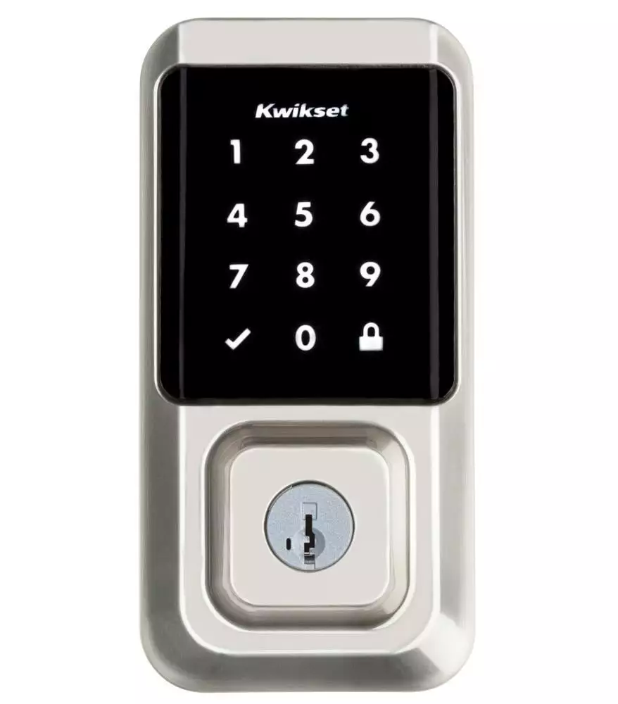 Door Keypad Kwikset Lock Wi-Fi Nickel Halo Satin Single Cylinder Enabled Electronic Lighted Touchscreen Deadbolt 8 Door Keypad Kwikset Lock Wi-Fi Nickel Halo Satin Single Cylinder Enabled Electronic Lighted Touchscreen Deadbolt - Image 6