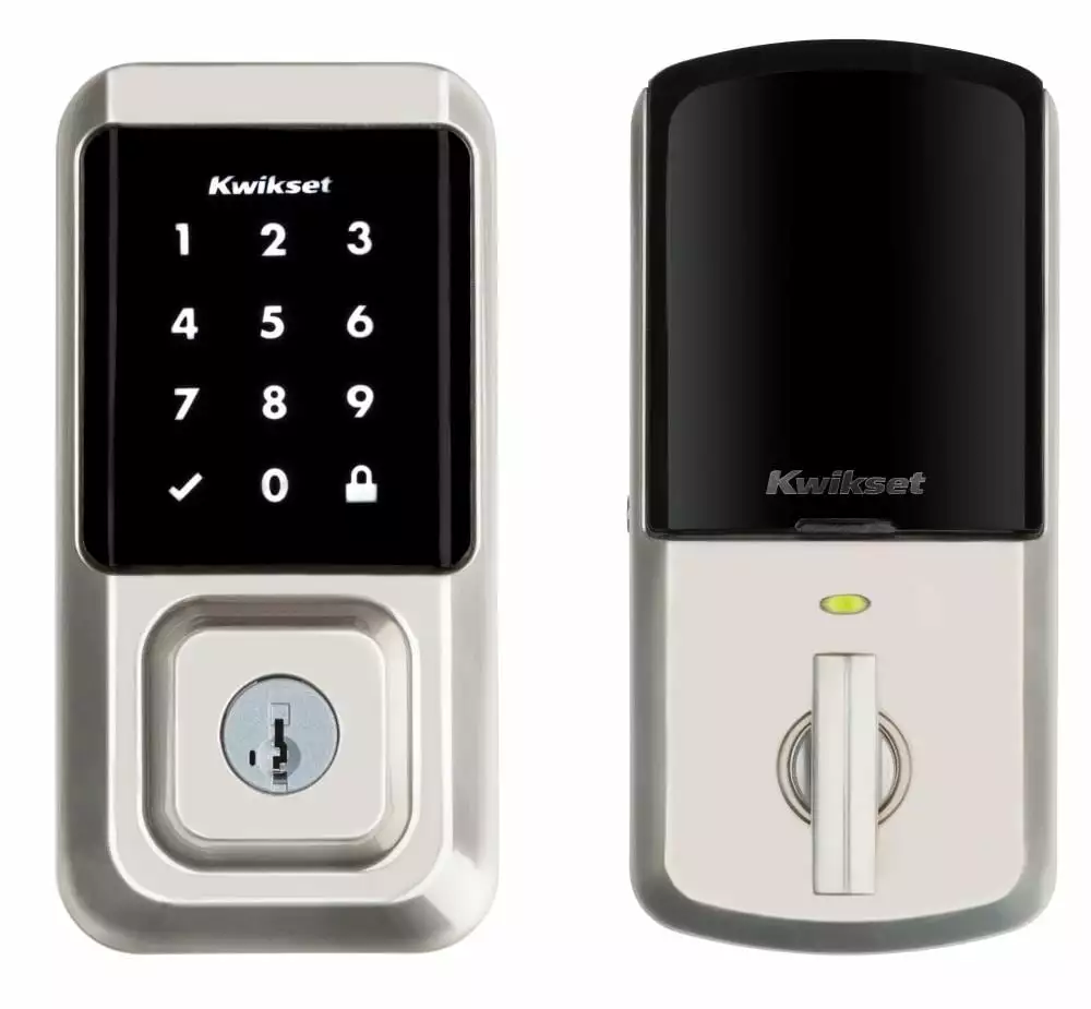 Door Keypad Kwikset Lock Wi-Fi Nickel Halo Satin Single Cylinder Enabled Electronic Lighted Touchscreen Deadbolt 3 Door Keypad Kwikset Lock Wi-Fi Nickel Halo Satin Single Cylinder Enabled Electronic Lighted Touchscreen Deadbolt