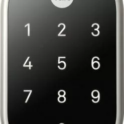 Google Yale Lock Lock Keypad Nest Deadbolt Nickel Satin Lighted Door Electronic Smart
