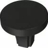 Brainerd Cabinet Knob Inset Matte 1.25-In Round Classic Traditional Black
