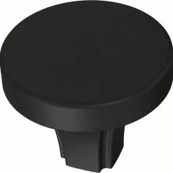 Brainerd Cabinet Knob Inset Matte 1.25-In Round Classic Traditional Black