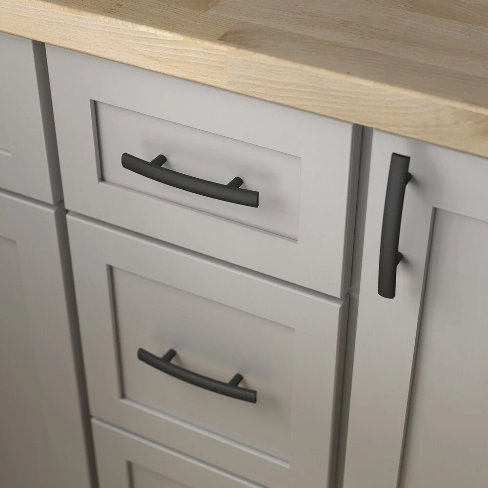 Brainerd Arch Bar Drawer Pull Caroline 5-1/16-In Center To Center Matte Black 4 Brainerd Arch Bar Drawer Pull Caroline 5-1/16-In Center To Center Matte Black - Image 2