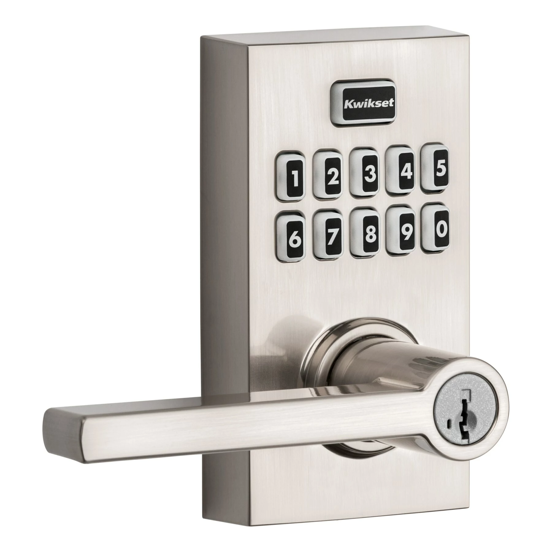Door Keypad Kwikset Lock 917 Nickel Satin Smartcode Handle Electronic Lighted Single Cylinder 5 Door Keypad Kwikset Lock 917 Nickel Satin Smartcode Handle Electronic Lighted Single Cylinder - Image 3