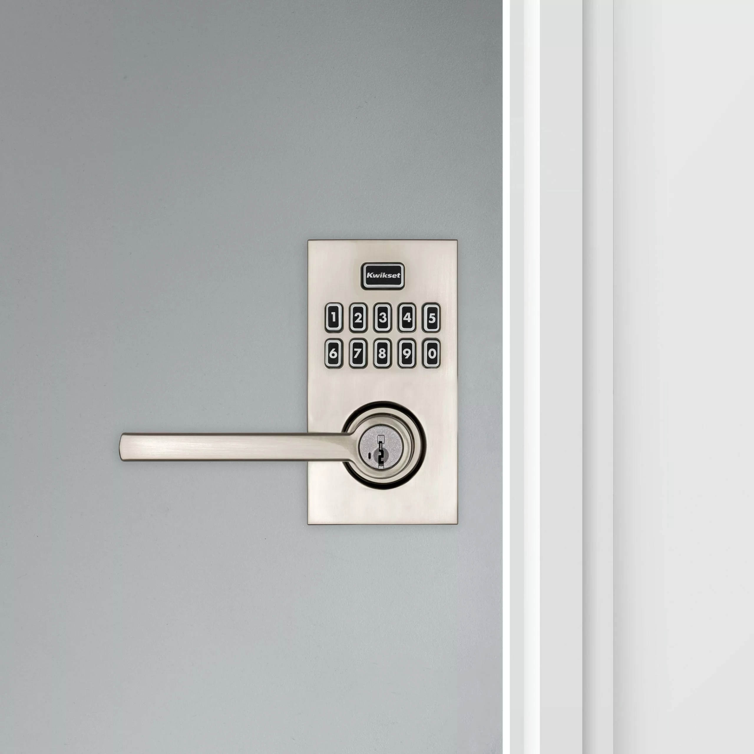 Door Keypad Kwikset Lock 917 Nickel Satin Smartcode Handle Electronic Lighted Single Cylinder 11 Door Keypad Kwikset Lock 917 Nickel Satin Smartcode Handle Electronic Lighted Single Cylinder - Image 9