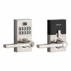 Door Keypad Kwikset Lock 917 Nickel Satin Smartcode Handle Electronic Lighted Single Cylinder