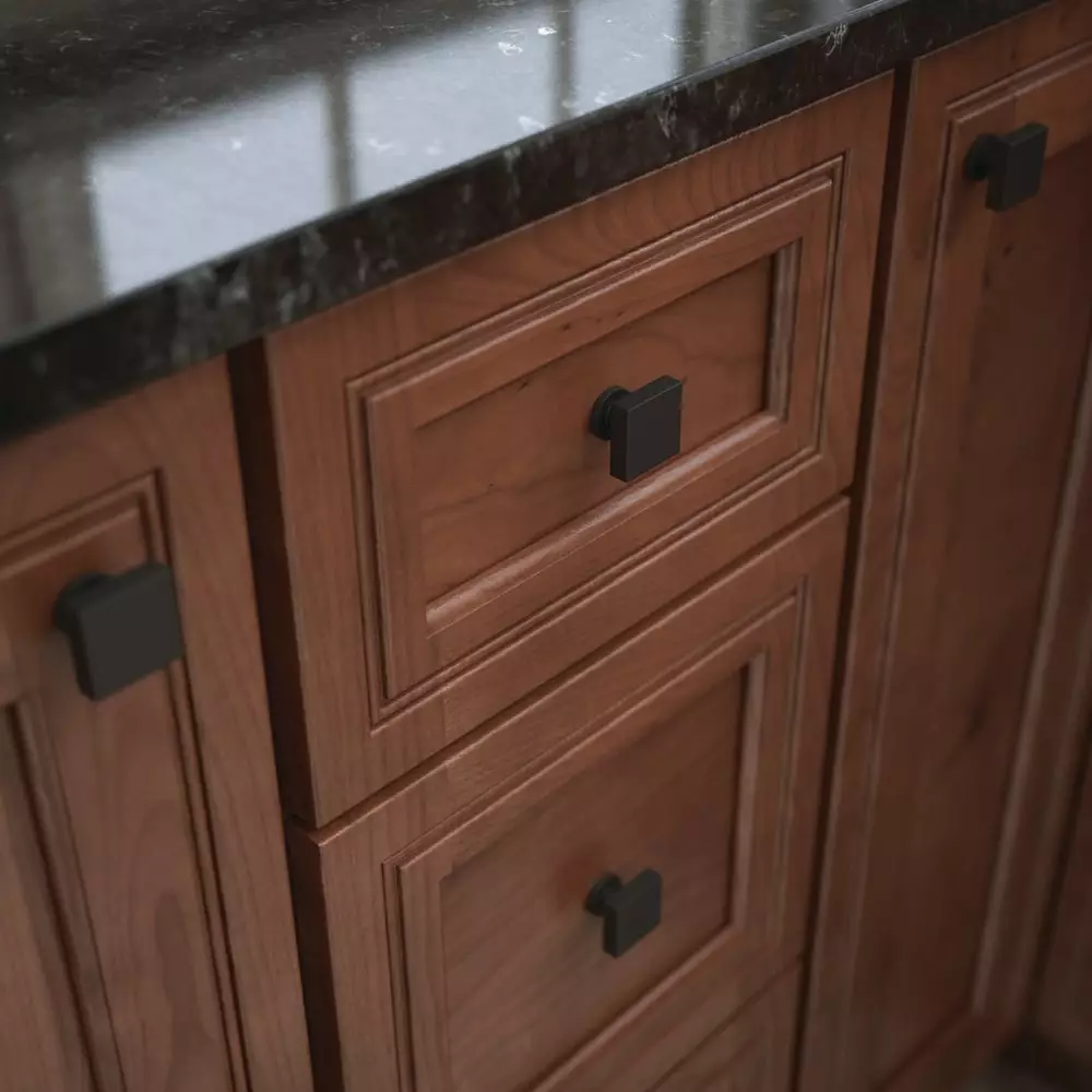 Brainerd Cabinet Knob 1.125-In Square Matte Black 4 Brainerd Cabinet Knob 1.125-In Square Matte Black - Image 2