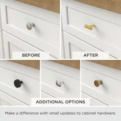 Brainerd Cabinet Knob 1.125-In Square Matte Black 16 Brainerd Cabinet Knob 1.125-In Square Matte Black -Schlage Trade 12127448 1