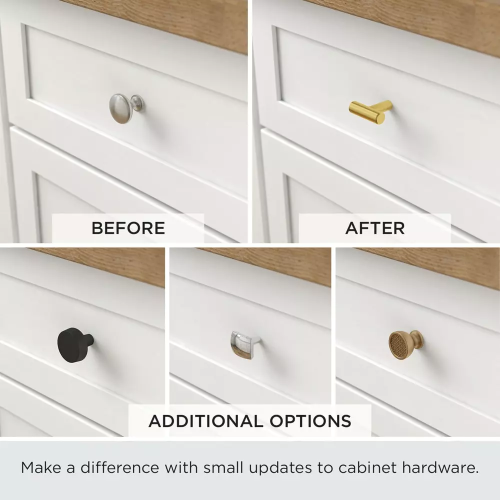 Brainerd Cabinet Knob 1.125-In Square Matte Black 9 Brainerd Cabinet Knob 1.125-In Square Matte Black - Image 7