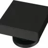 Brainerd Cabinet Knob 1.125-In Square Matte Black 2 Brainerd Cabinet Knob 1.125-In Square Matte Black -Schlage Trade 12155538 1