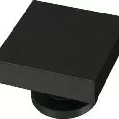 Schlage Trade 43 Brainerd Cabinet Knob 1.125-In Square Matte Black